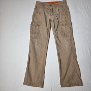 Wear First‎ Cargo Pants Boys Size 14 Khaki Tan Ripstop Straight Leg Cotton Blend